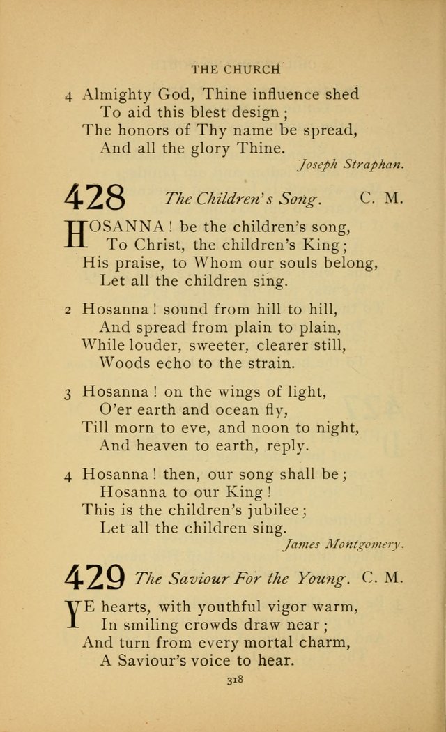 Hymn Book of the United Evangelical Church page 318