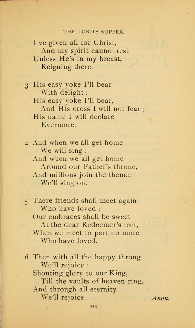 Hymn Book of the United Evangelical Church page 345