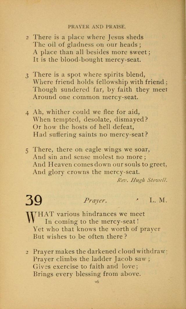 Hymn Book of the United Evangelical Church page 36