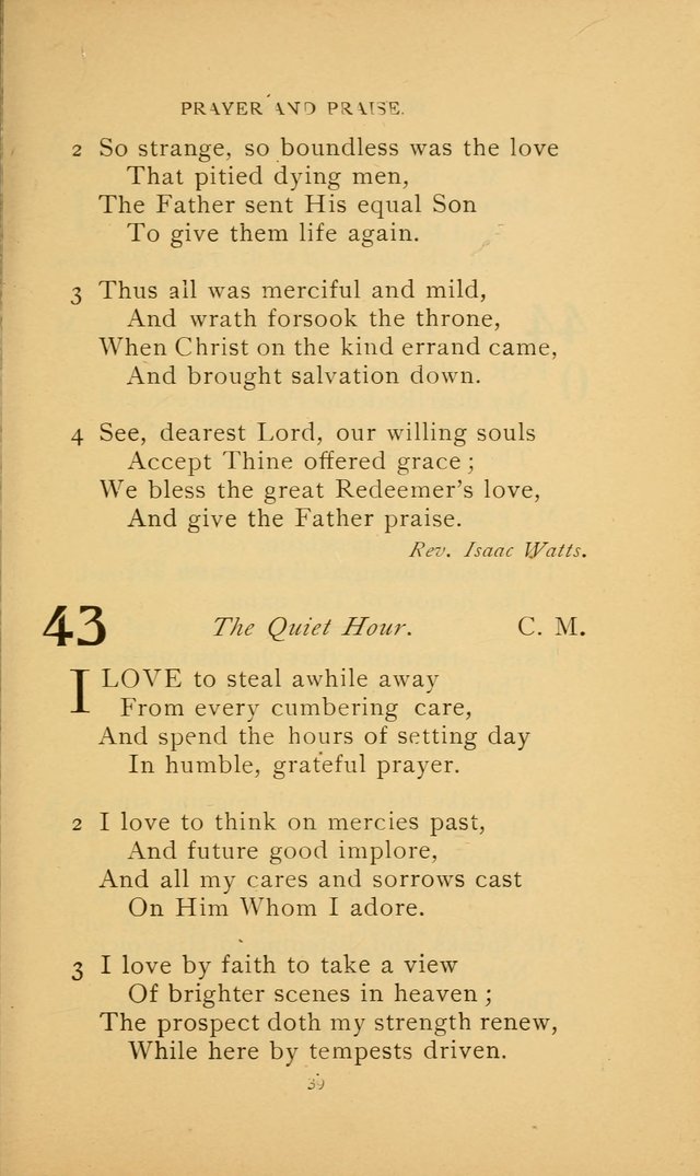 Hymn Book of the United Evangelical Church page 39