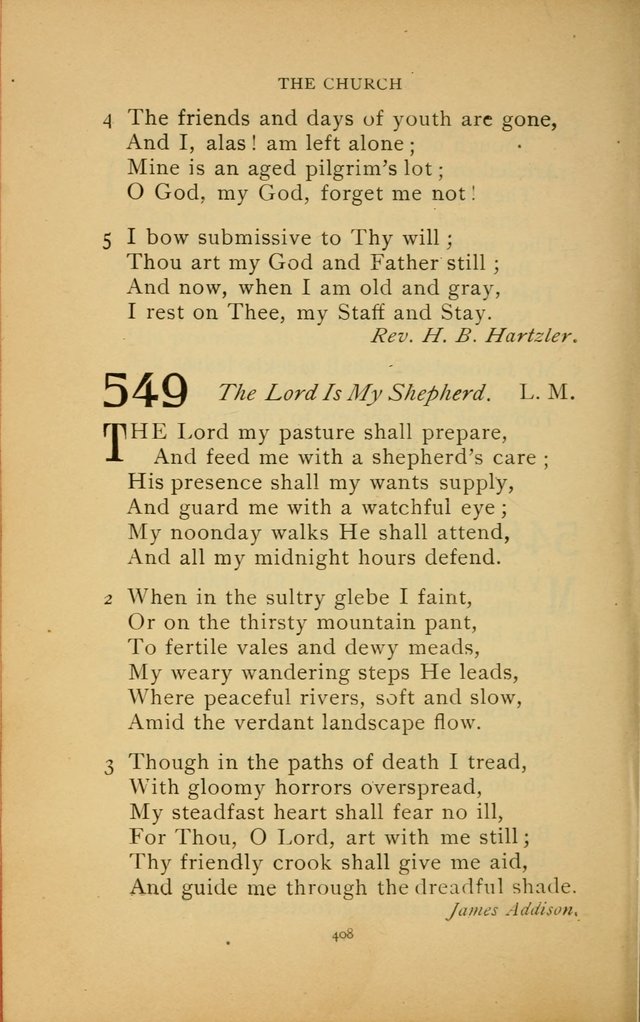 Hymn Book of the United Evangelical Church page 408
