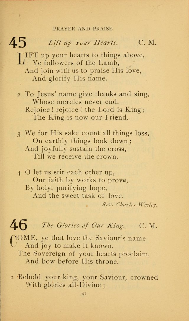 Hymn Book of the United Evangelical Church page 41