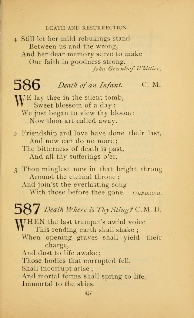 Hymn Book of the United Evangelical Church page 437