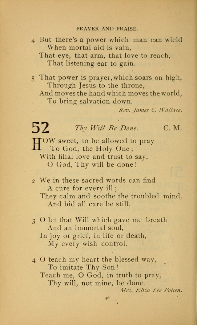 Hymn Book of the United Evangelical Church page 46