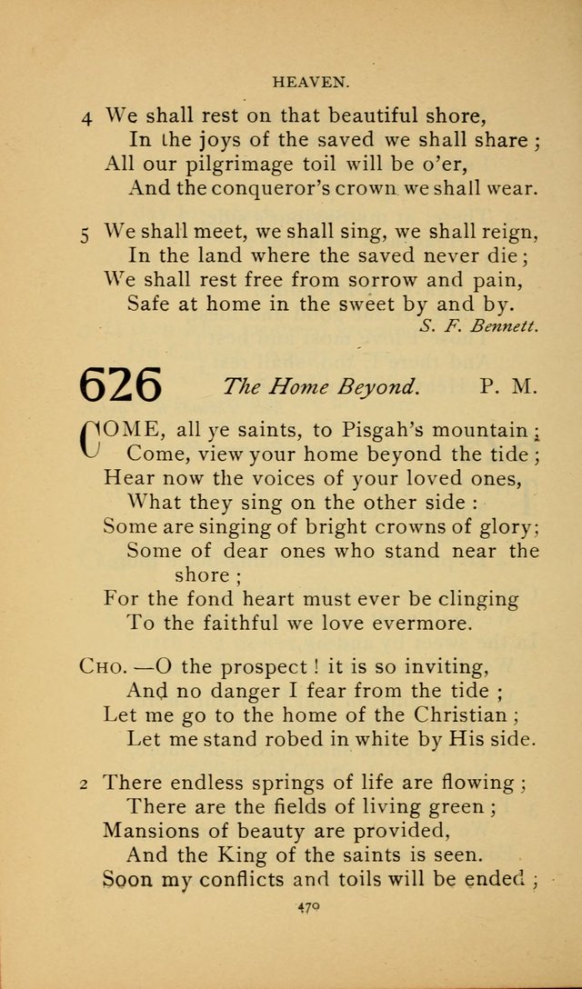 Hymn Book of the United Evangelical Church page 470