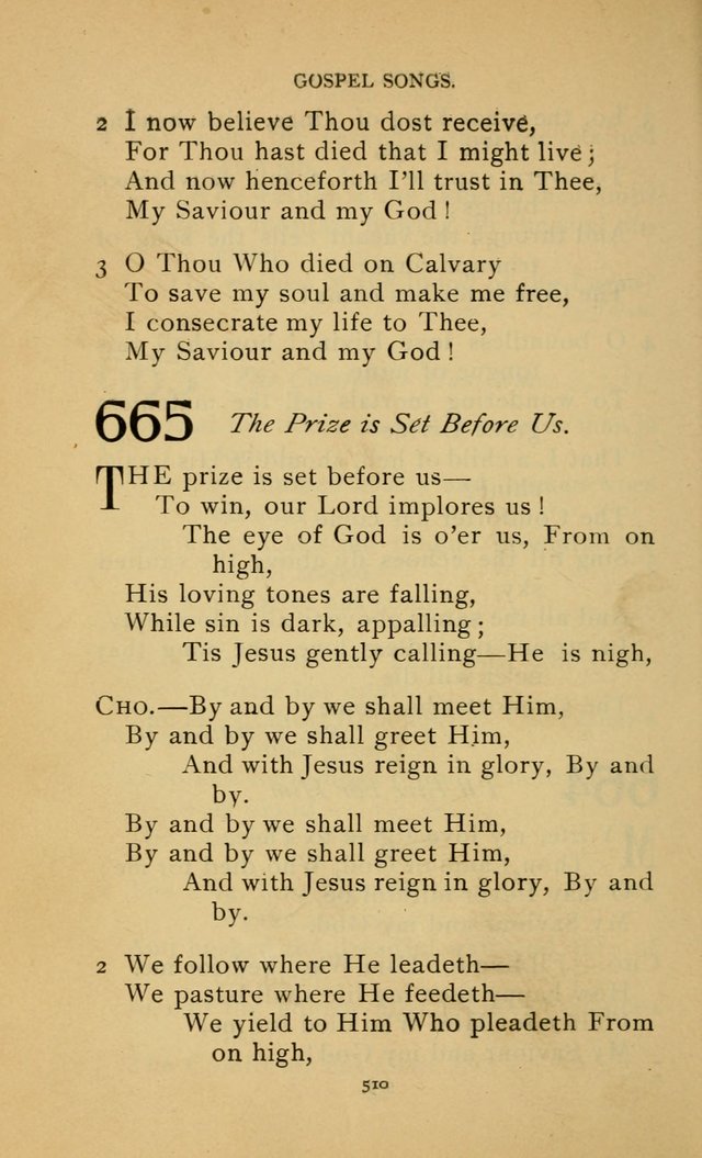 Hymn Book of the United Evangelical Church page 510