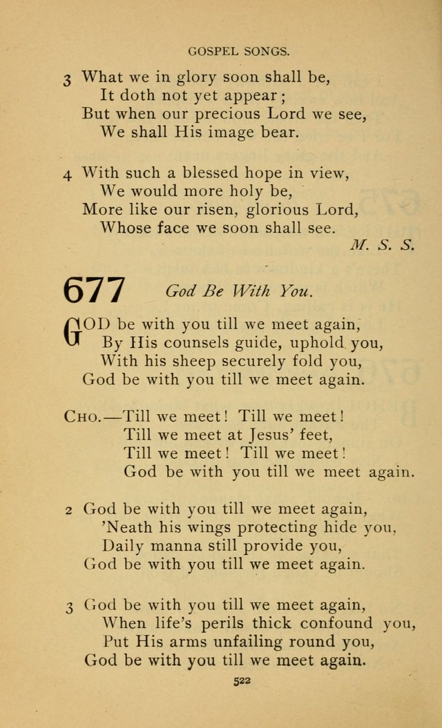 Hymn Book of the United Evangelical Church page 522