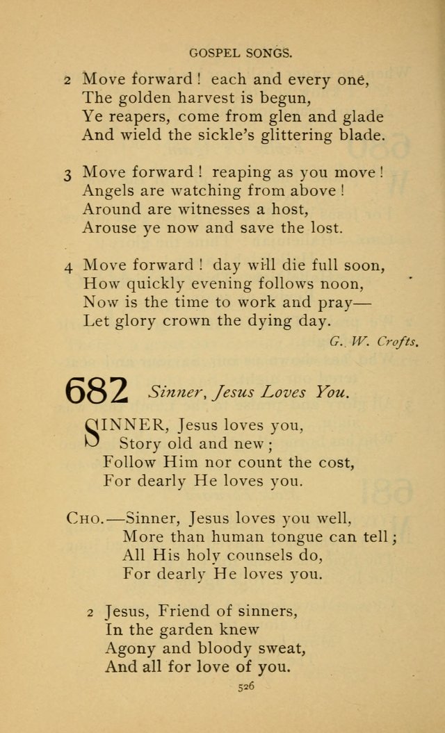 Hymn Book of the United Evangelical Church page 526
