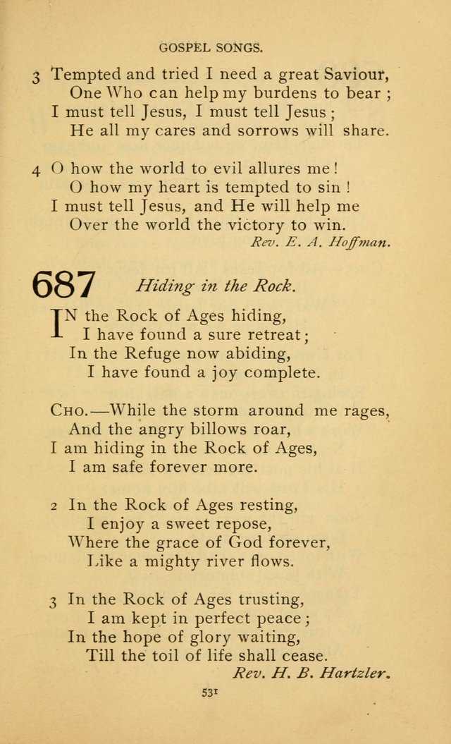 Hymn Book of the United Evangelical Church page 531