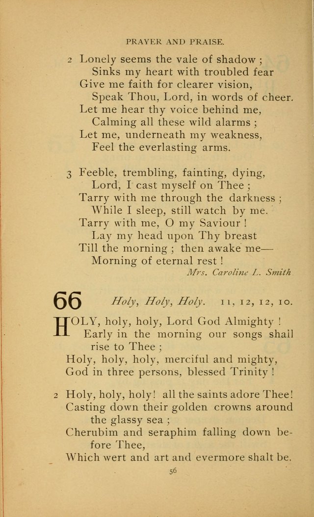 Hymn Book of the United Evangelical Church page 56