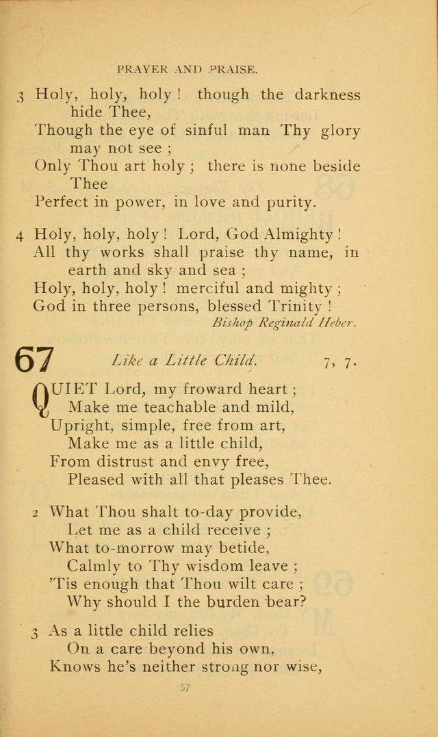 Hymn Book of the United Evangelical Church page 57