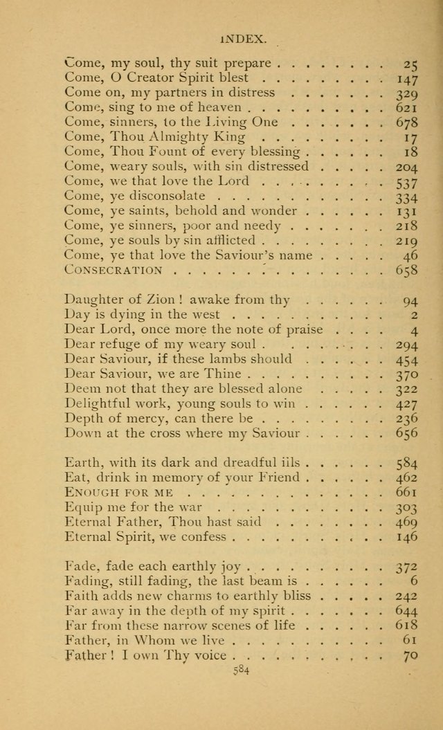 Hymn Book of the United Evangelical Church page 584