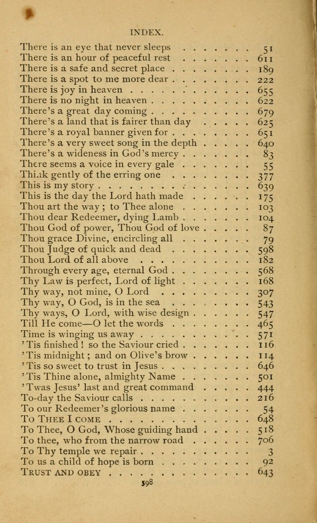 Hymn Book of the United Evangelical Church page 598