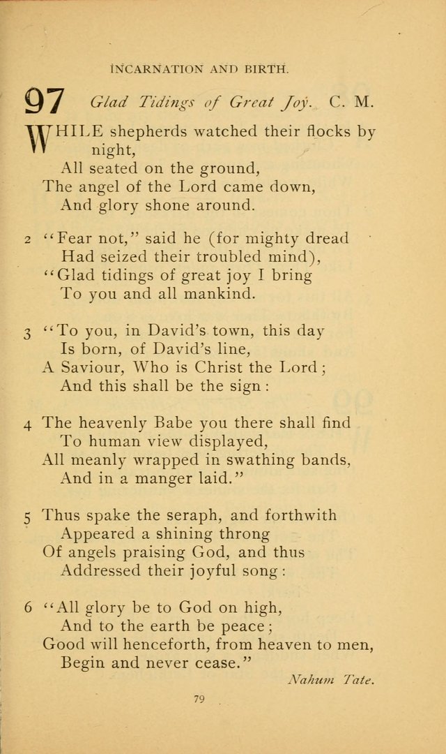 Hymn Book of the United Evangelical Church page 79