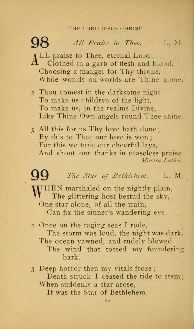 Hymn Book of the United Evangelical Church page 80