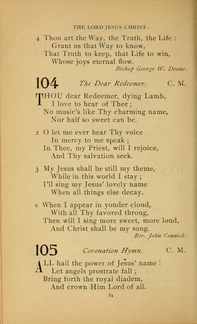 Hymn Book of the United Evangelical Church page 84
