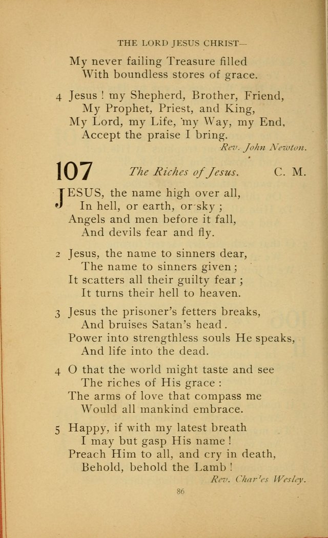 Hymn Book of the United Evangelical Church page 86
