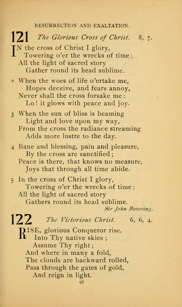 Hymn Book of the United Evangelical Church page 97