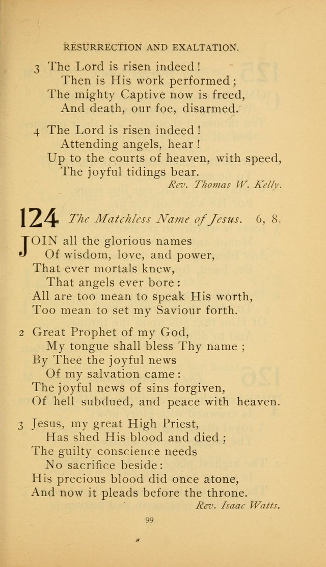 Hymn Book of the United Evangelical Church page 99