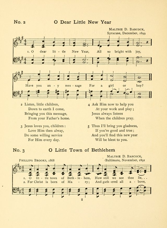 Hymns and Carols page 8
