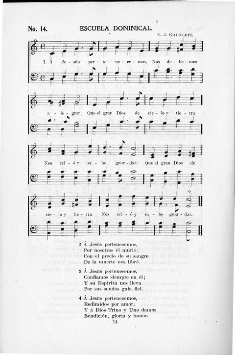 Himnario Cristiano para uso de las Iglesias Evangélicas page 14