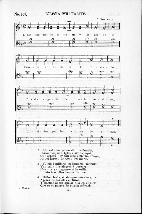 Himnario Cristiano para uso de las Iglesias Evangélicas page 171
