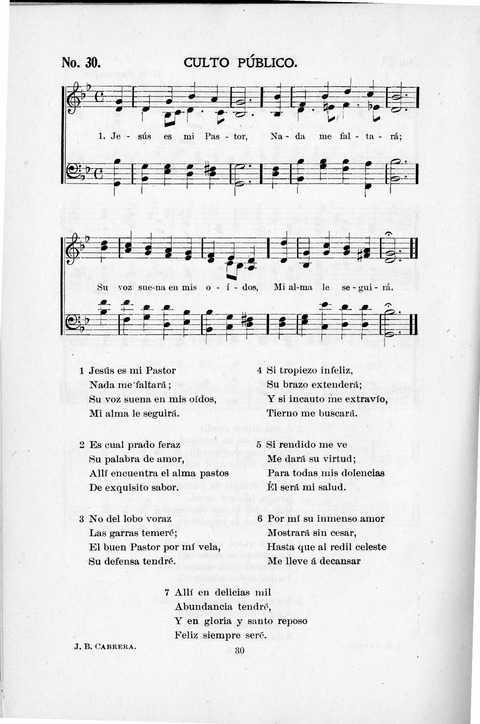 Himnario Cristiano para uso de las Iglesias Evangélicas page 30