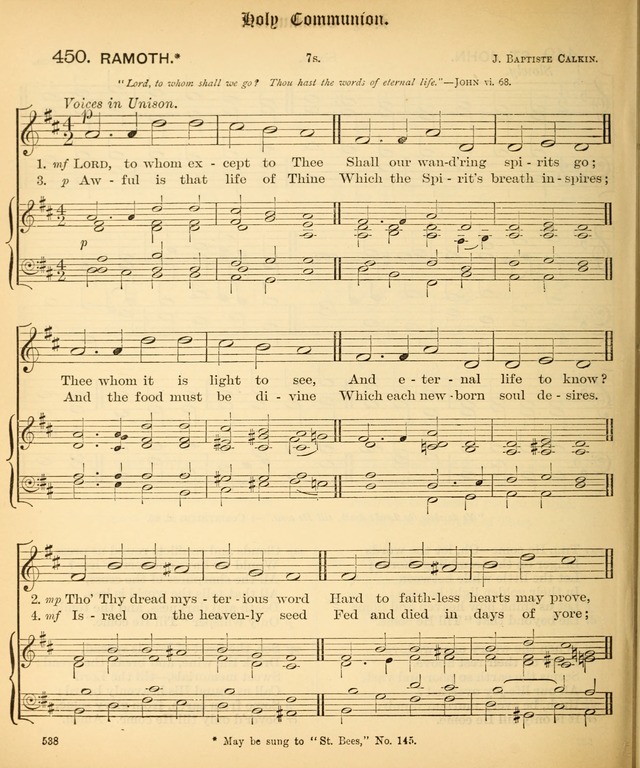 The Hymnal Companion to the Book of Common Prayer with accompanying tunes (3rd ed., rev. and enl.) page 538
