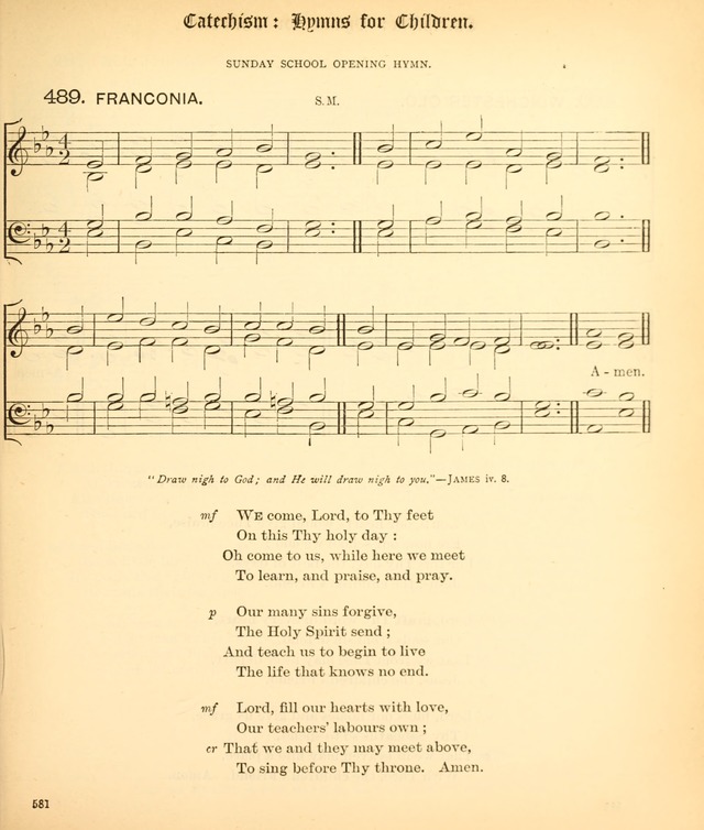 The Hymnal Companion to the Book of Common Prayer with accompanying tunes (3rd ed., rev. and enl.) page 581