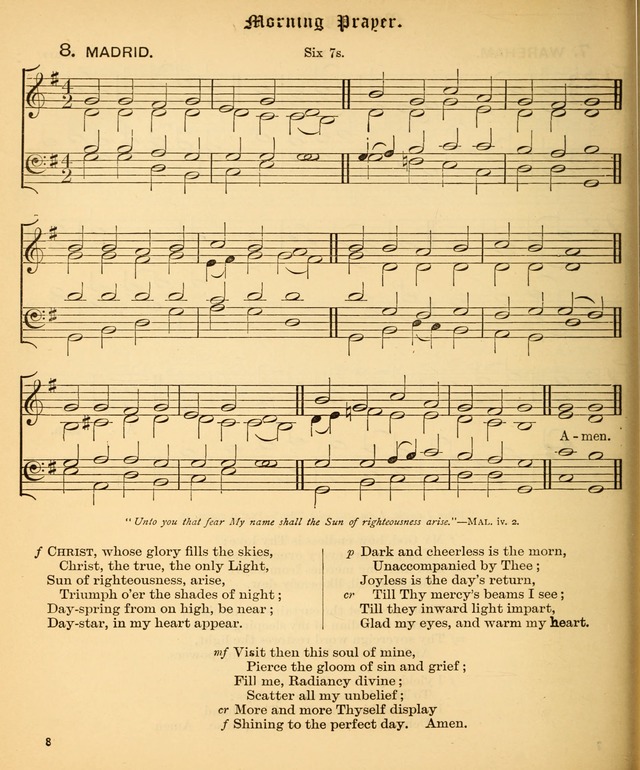 The Hymnal Companion to the Book of Common Prayer with accompanying tunes (3rd ed., rev. and enl.) page 8