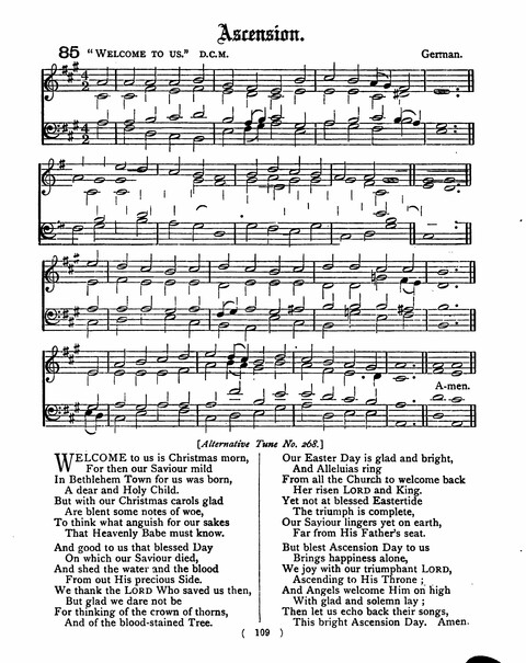 Hymns for the Children of the Church: with accompanying tunes page 109