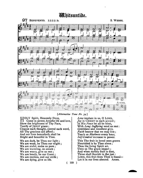 Hymns for the Children of the Church: with accompanying tunes page 123