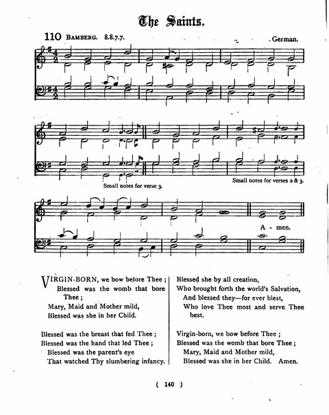Hymns for the Children of the Church: with accompanying tunes page 140