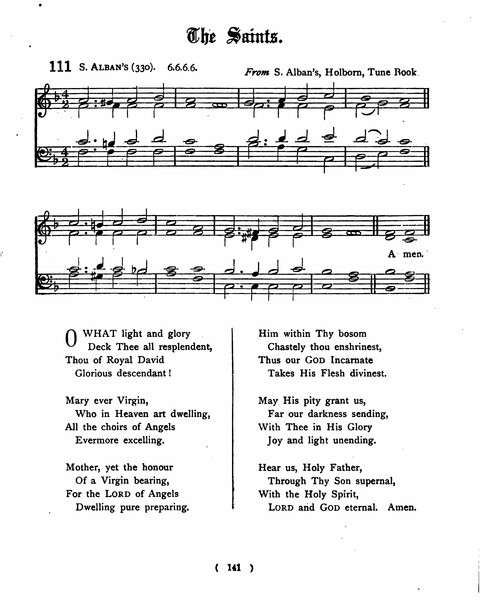 Hymns for the Children of the Church: with accompanying tunes page 141