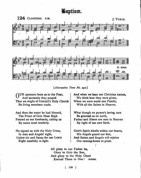 Hymns for the Children of the Church: with accompanying tunes page 158