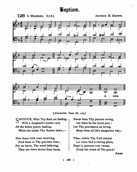 Hymns for the Children of the Church: with accompanying tunes page 160
