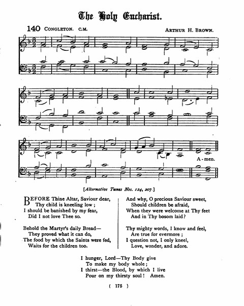 Hymns for the Children of the Church: with accompanying tunes page 175