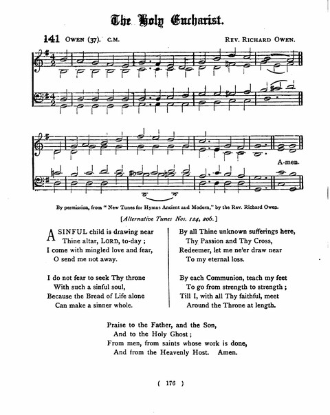 Hymns for the Children of the Church: with accompanying tunes page 176