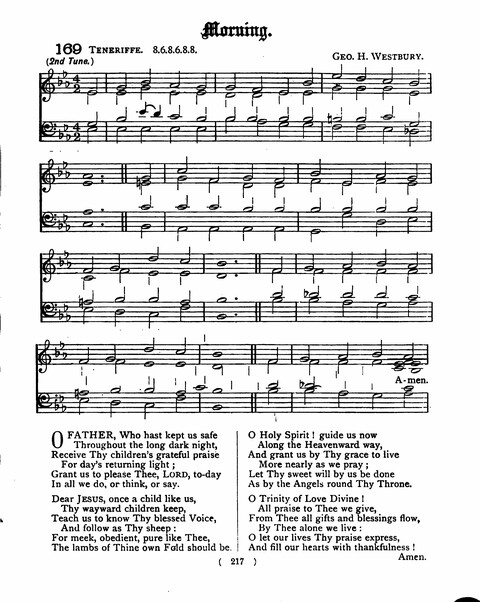 Hymns for the Children of the Church: with accompanying tunes page 217