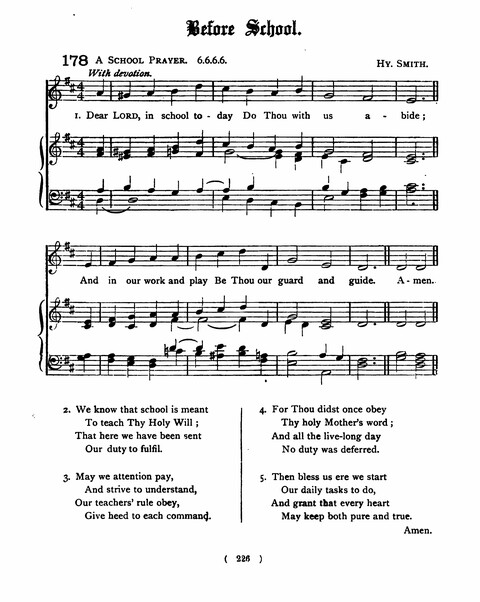 Hymns for the Children of the Church: with accompanying tunes page 226
