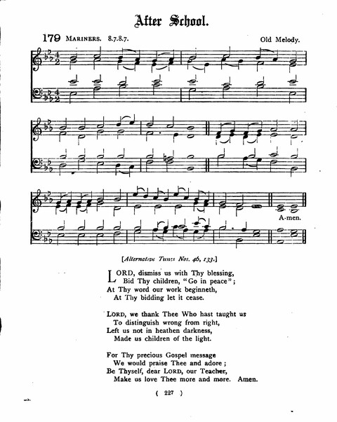 Hymns for the Children of the Church: with accompanying tunes page 227