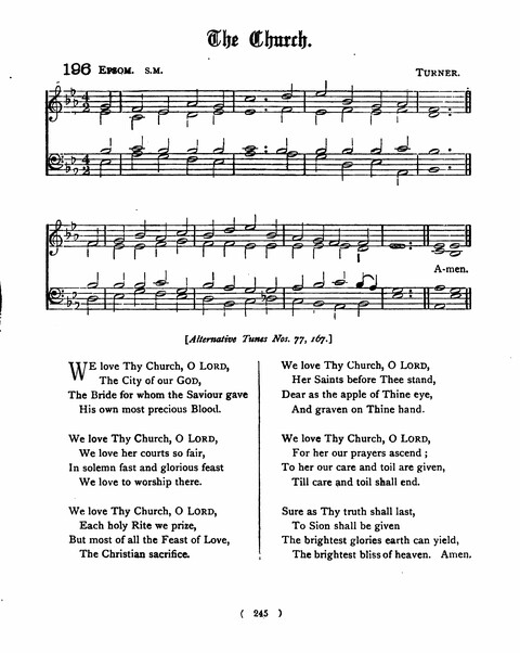 Hymns for the Children of the Church: with accompanying tunes page 245
