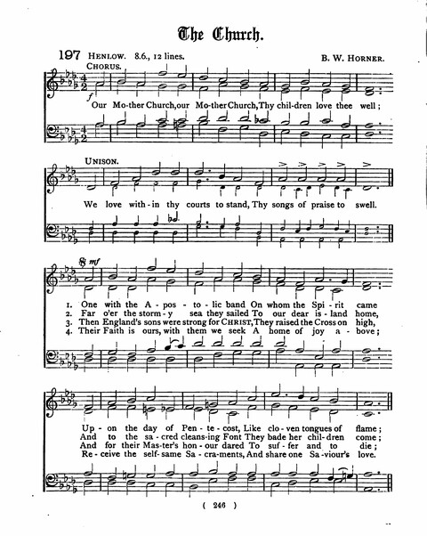 Hymns for the Children of the Church: with accompanying tunes page 246