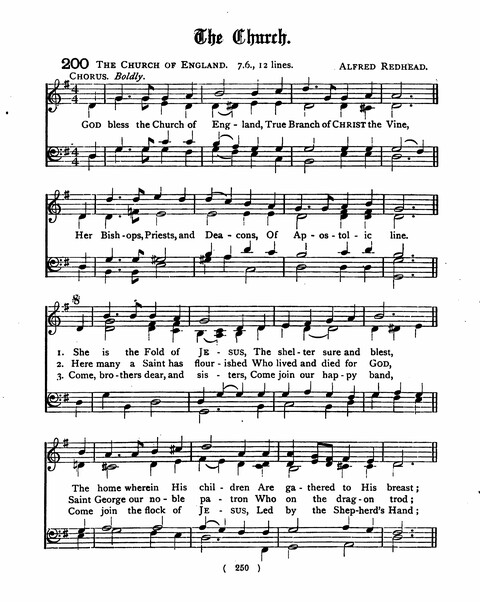 Hymns for the Children of the Church: with accompanying tunes page 250