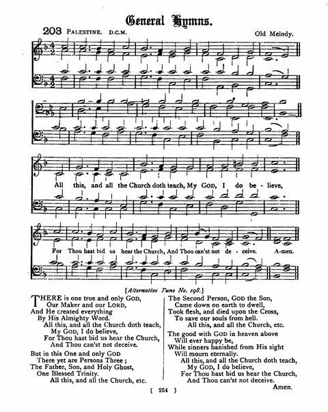 Hymns for the Children of the Church: with accompanying tunes page 254