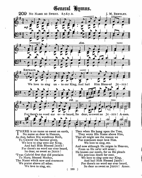 Hymns for the Children of the Church: with accompanying tunes page 260