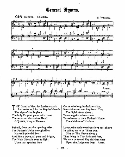 Hymns for the Children of the Church: with accompanying tunes page 267