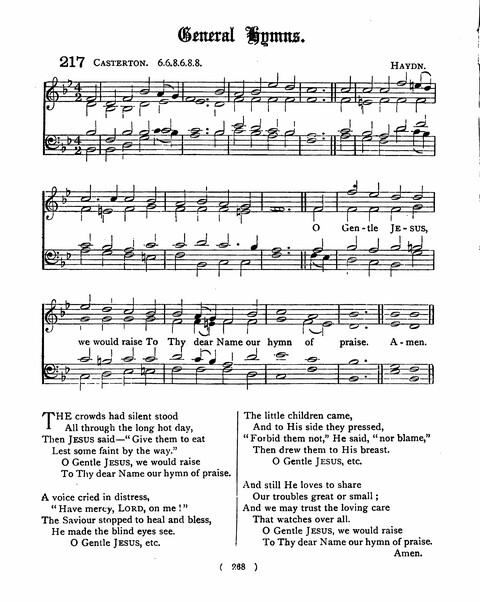 Hymns for the Children of the Church: with accompanying tunes page 268
