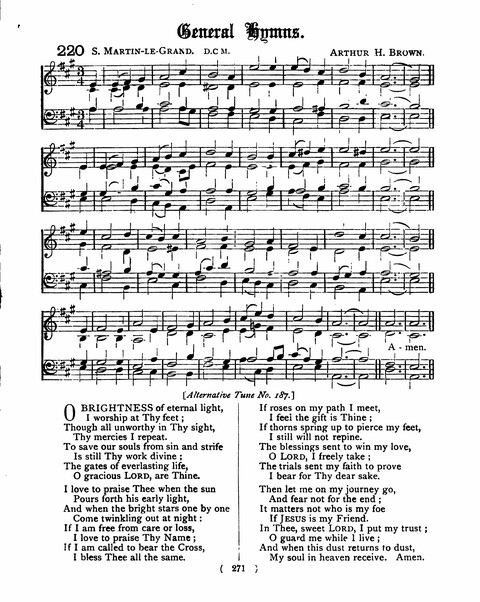 Hymns for the Children of the Church: with accompanying tunes page 271