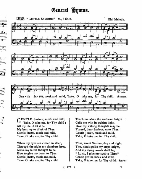 Hymns for the Children of the Church: with accompanying tunes page 273